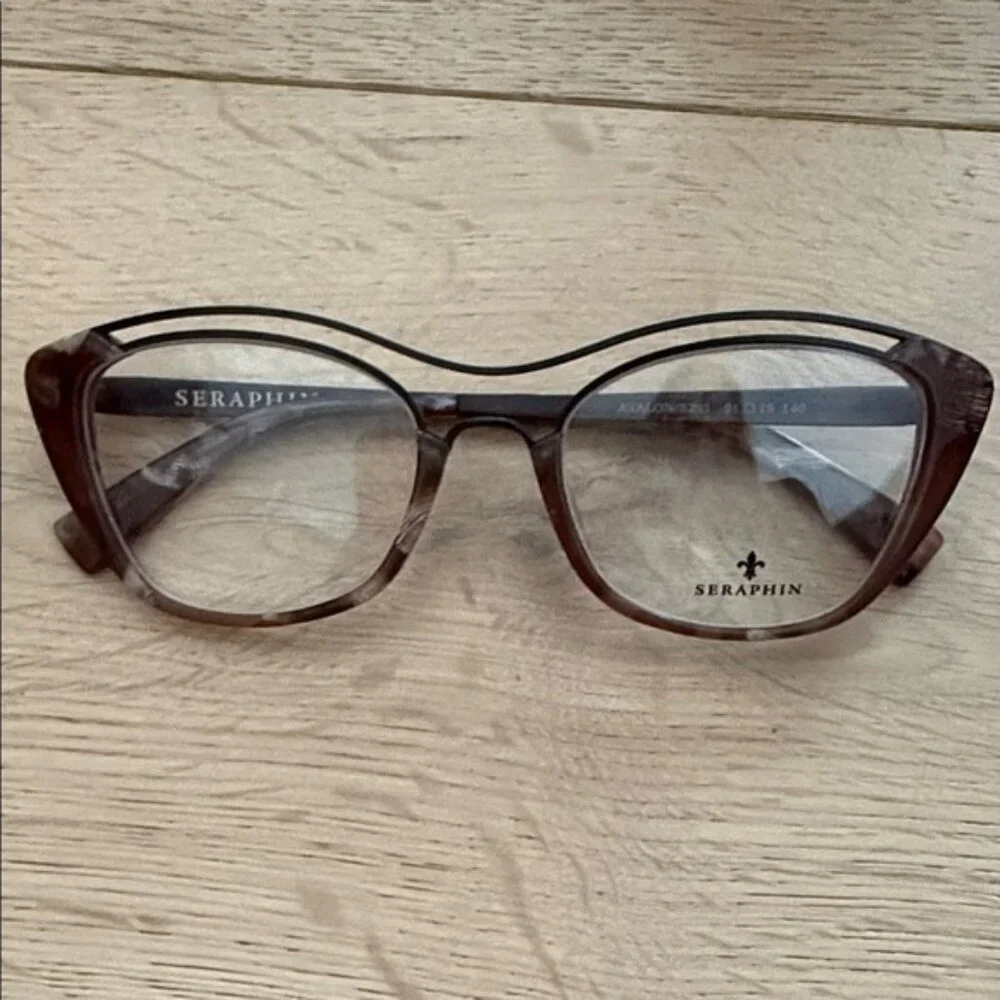 Seraphin Eyeglass Frame Avalon 8233 51-19-140 Handmade in Japan